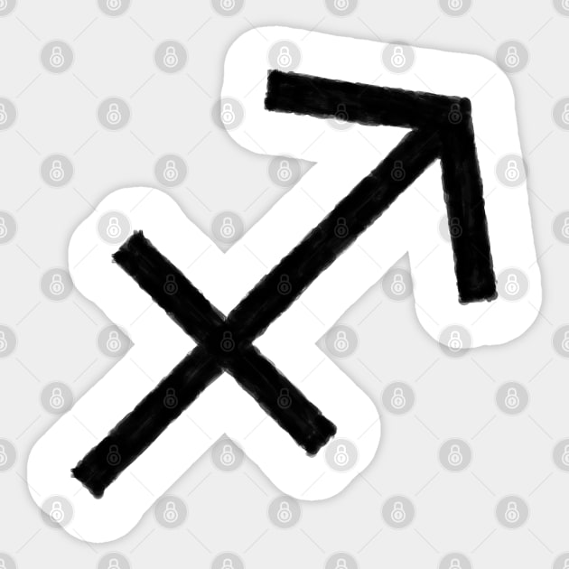 SAGITTARIUS SYMBOL IN OIL Sticker by jcnenm